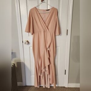 SHEIN Pink Long Formal Dress